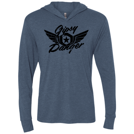 T-Shirts Indigo / X-Small Gipsy danger Triblend Long Sleeve Hoodie Tee