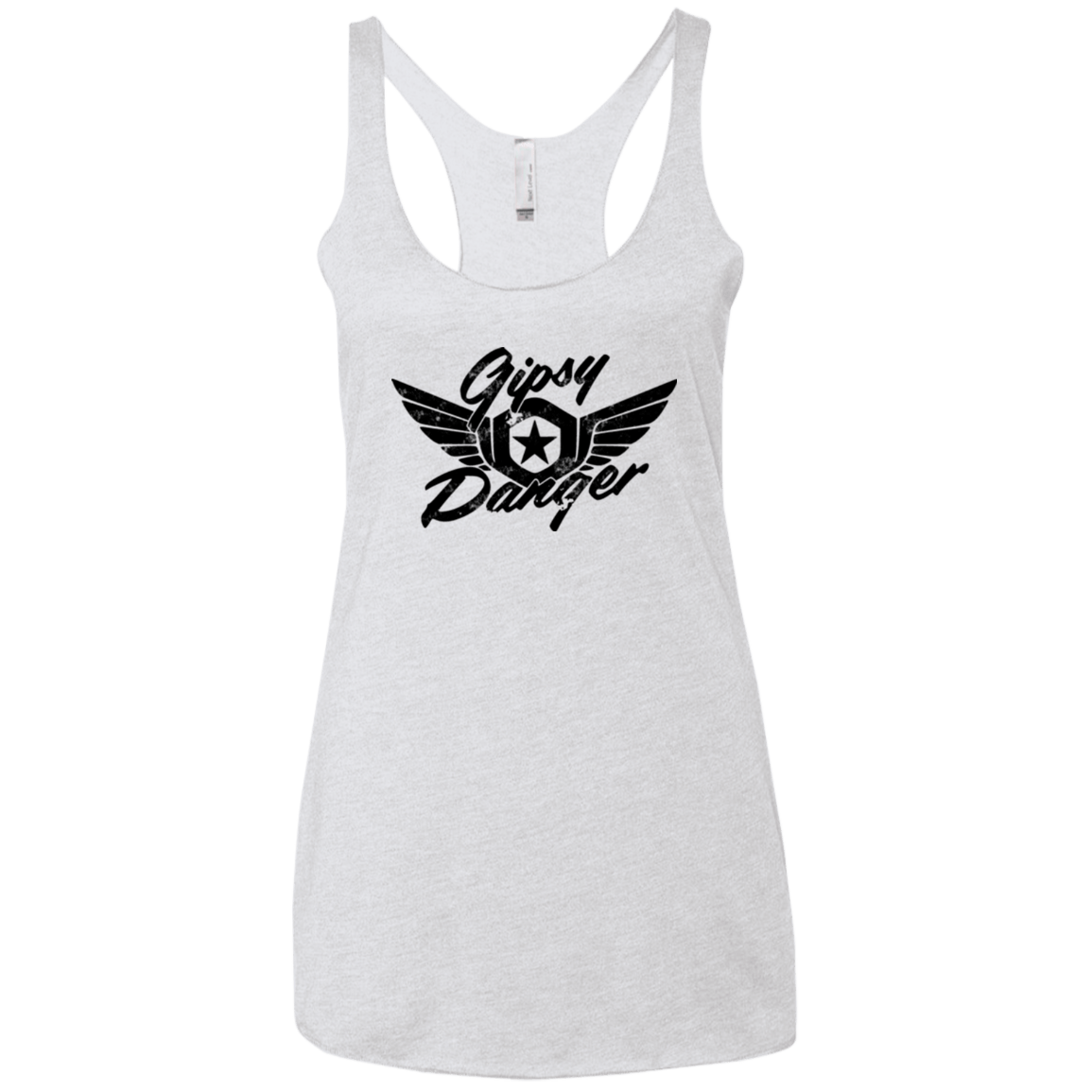 T-Shirts Heather White / X-Small Gipsy danger Women's Triblend Racerback Tank