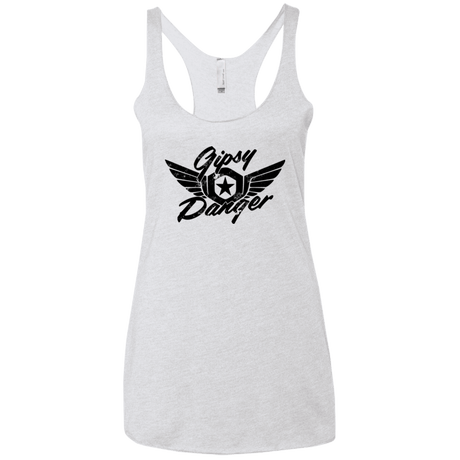 T-Shirts Heather White / X-Small Gipsy danger Women's Triblend Racerback Tank
