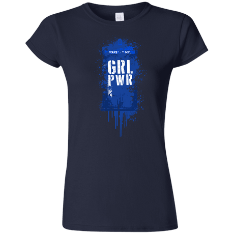 T-Shirts Navy / S Girl Power Junior Slimmer-Fit T-Shirt