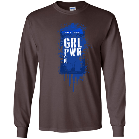 T-Shirts Dark Chocolate / S Girl Power Men's Long Sleeve T-Shirt