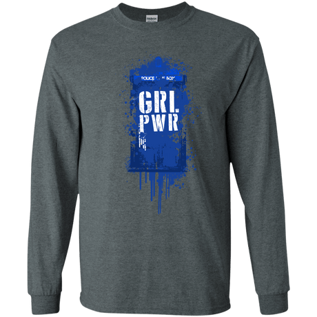T-Shirts Dark Heather / S Girl Power Men's Long Sleeve T-Shirt