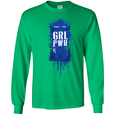 T-Shirts Irish Green / S Girl Power Men's Long Sleeve T-Shirt