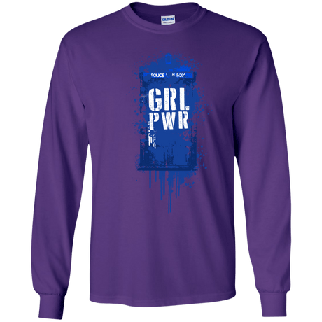 T-Shirts Purple / S Girl Power Men's Long Sleeve T-Shirt