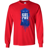 T-Shirts Red / S Girl Power Men's Long Sleeve T-Shirt