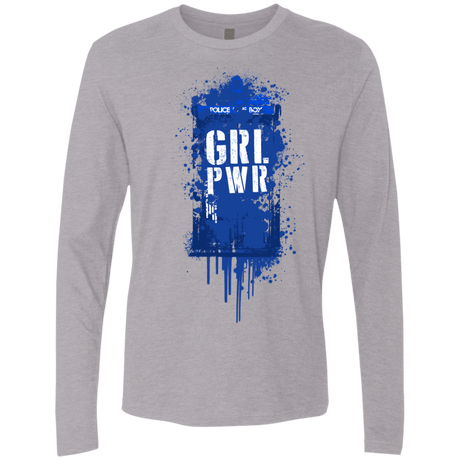 T-Shirts Heather Grey / S Girl Power Men's Premium Long Sleeve
