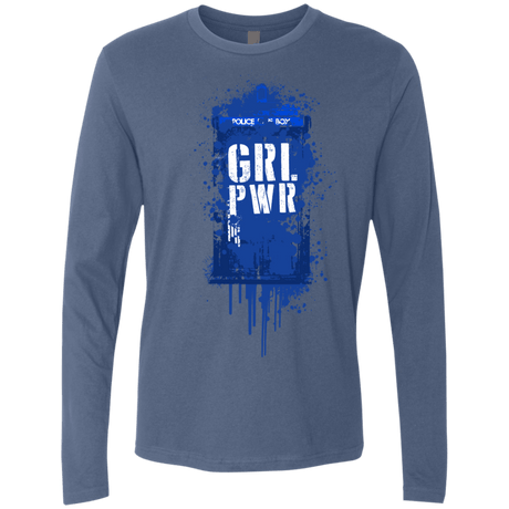 T-Shirts Indigo / S Girl Power Men's Premium Long Sleeve