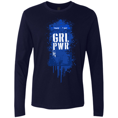 T-Shirts Midnight Navy / S Girl Power Men's Premium Long Sleeve