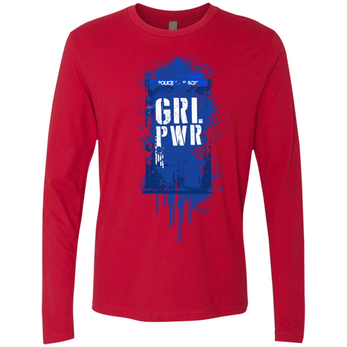 T-Shirts Red / S Girl Power Men's Premium Long Sleeve