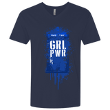 T-Shirts Midnight Navy / X-Small Girl Power Men's Premium V-Neck