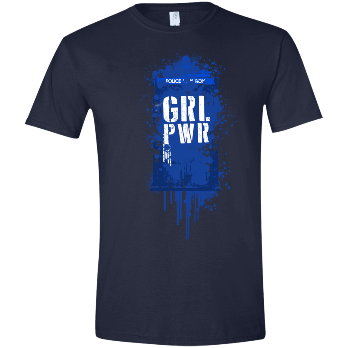 T-Shirts Navy / X-Small Girl Power Men's Semi-Fitted Softstyle