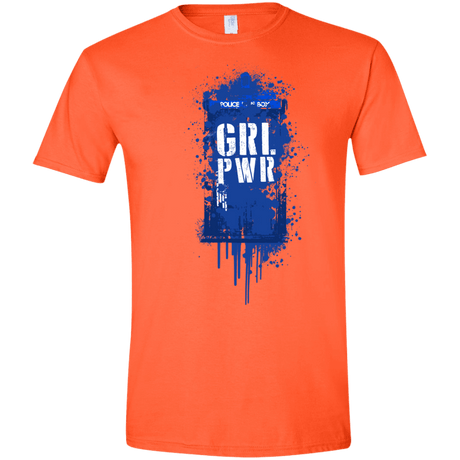 T-Shirts Orange / S Girl Power Men's Semi-Fitted Softstyle