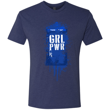 T-Shirts Vintage Navy / S Girl Power Men's Triblend T-Shirt