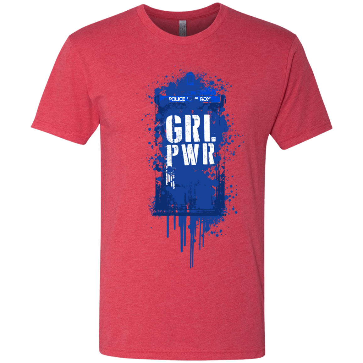 T-Shirts Vintage Red / S Girl Power Men's Triblend T-Shirt