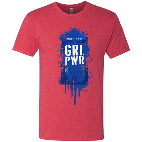 T-Shirts Vintage Red / S Girl Power Men's Triblend T-Shirt