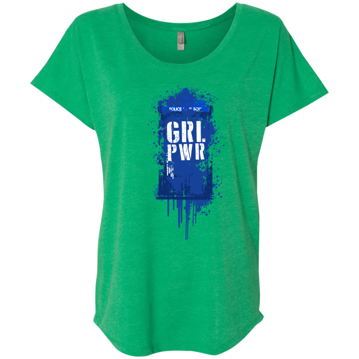 T-Shirts Envy / X-Small Girl Power Triblend Dolman Sleeve