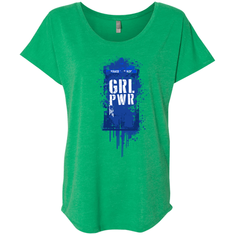 T-Shirts Envy / X-Small Girl Power Triblend Dolman Sleeve