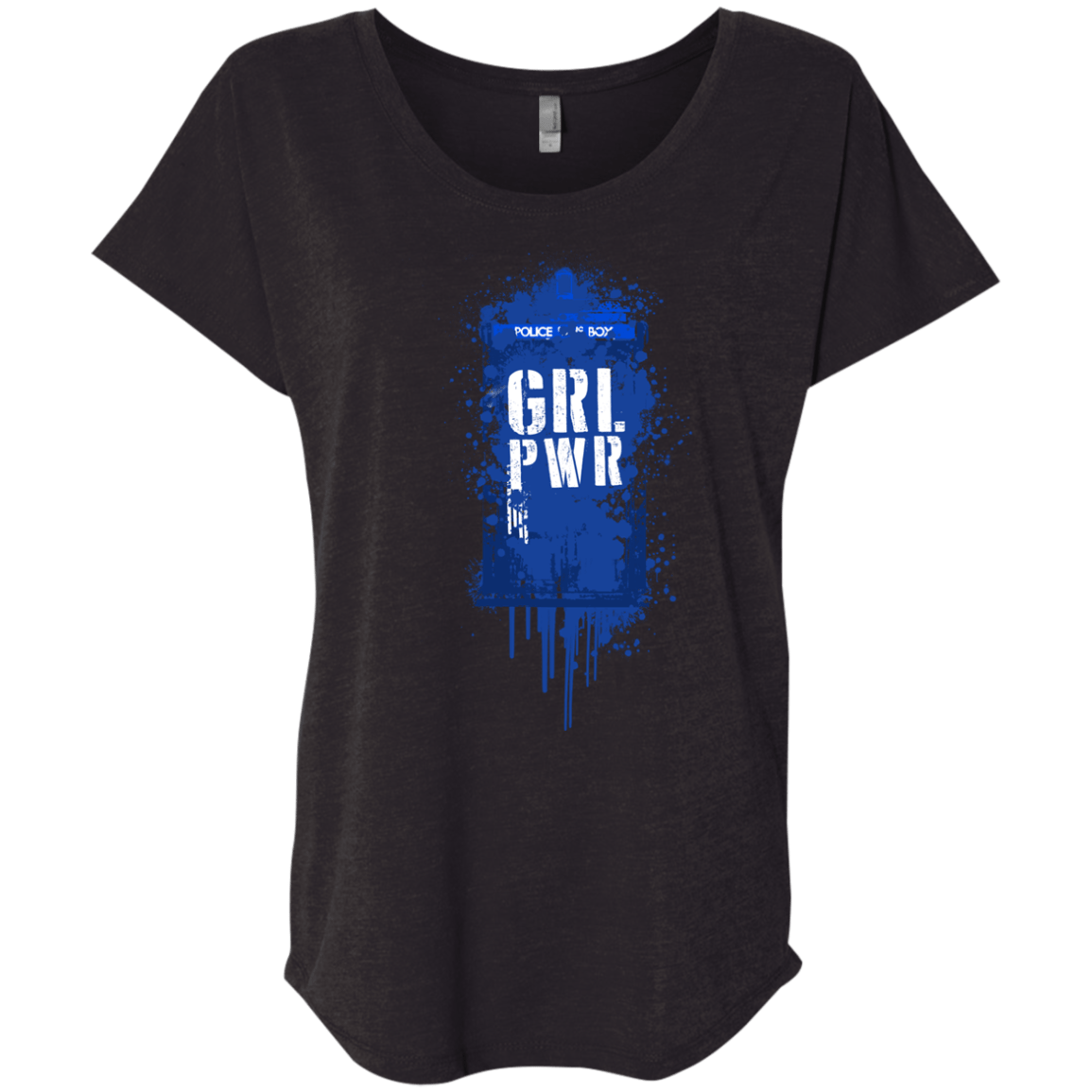 T-Shirts Vintage Black / X-Small Girl Power Triblend Dolman Sleeve