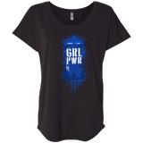 T-Shirts Vintage Black / X-Small Girl Power Triblend Dolman Sleeve