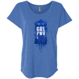 T-Shirts Vintage Royal / X-Small Girl Power Triblend Dolman Sleeve