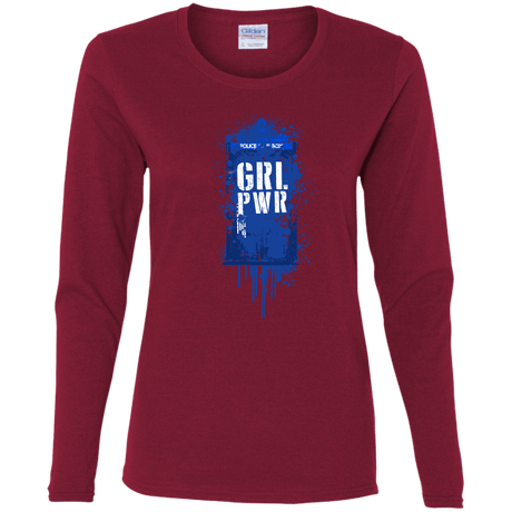 T-Shirts Cardinal / S Girl Power Women's Long Sleeve T-Shirt