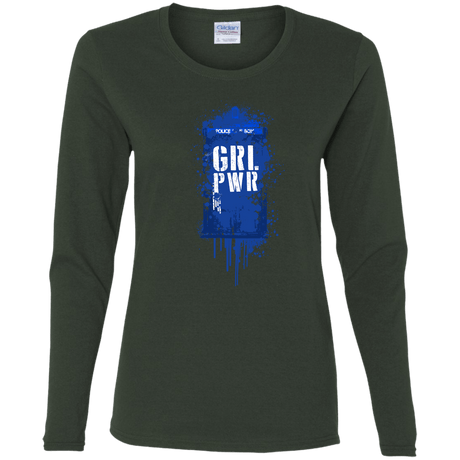 T-Shirts Forest / S Girl Power Women's Long Sleeve T-Shirt
