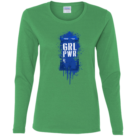 T-Shirts Irish Green / S Girl Power Women's Long Sleeve T-Shirt