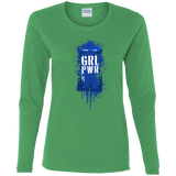 T-Shirts Irish Green / S Girl Power Women's Long Sleeve T-Shirt
