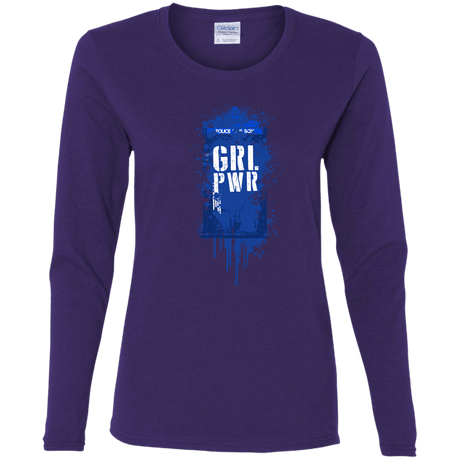 T-Shirts Purple / S Girl Power Women's Long Sleeve T-Shirt