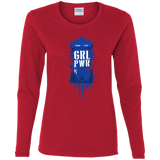 T-Shirts Red / S Girl Power Women's Long Sleeve T-Shirt