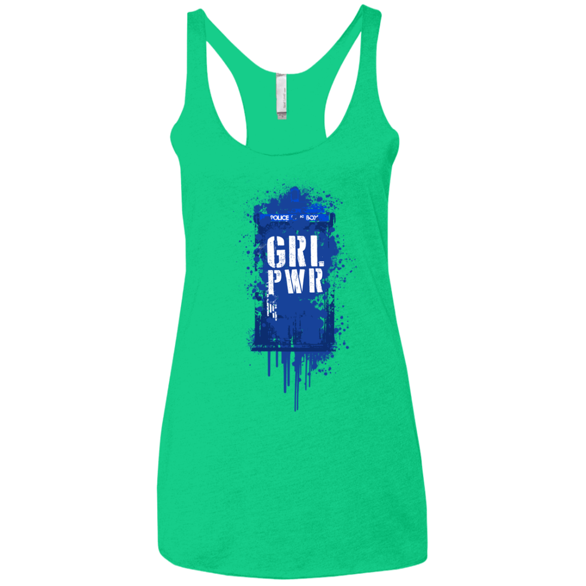 T-Shirts Envy / X-Small Girl Power Women's Triblend Racerback Tank