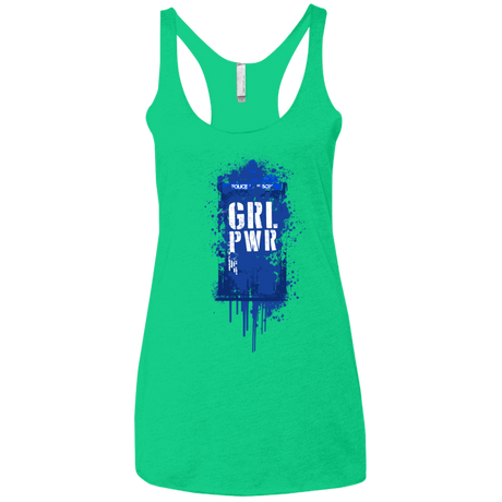 T-Shirts Envy / X-Small Girl Power Women's Triblend Racerback Tank