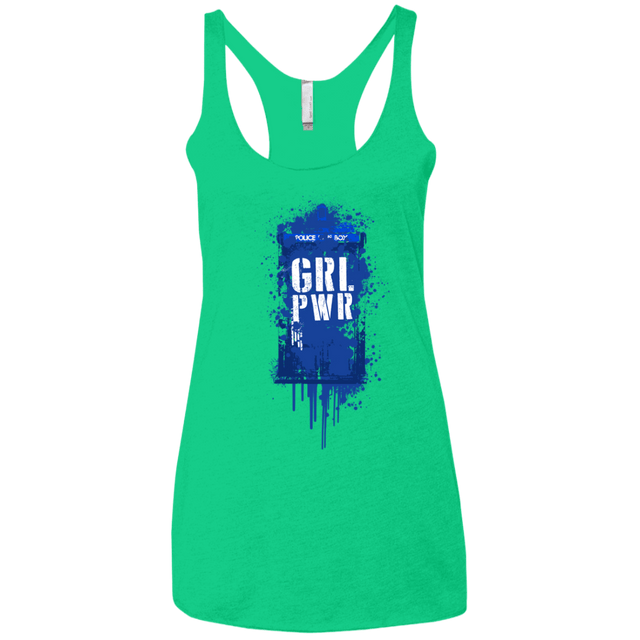 T-Shirts Envy / X-Small Girl Power Women's Triblend Racerback Tank