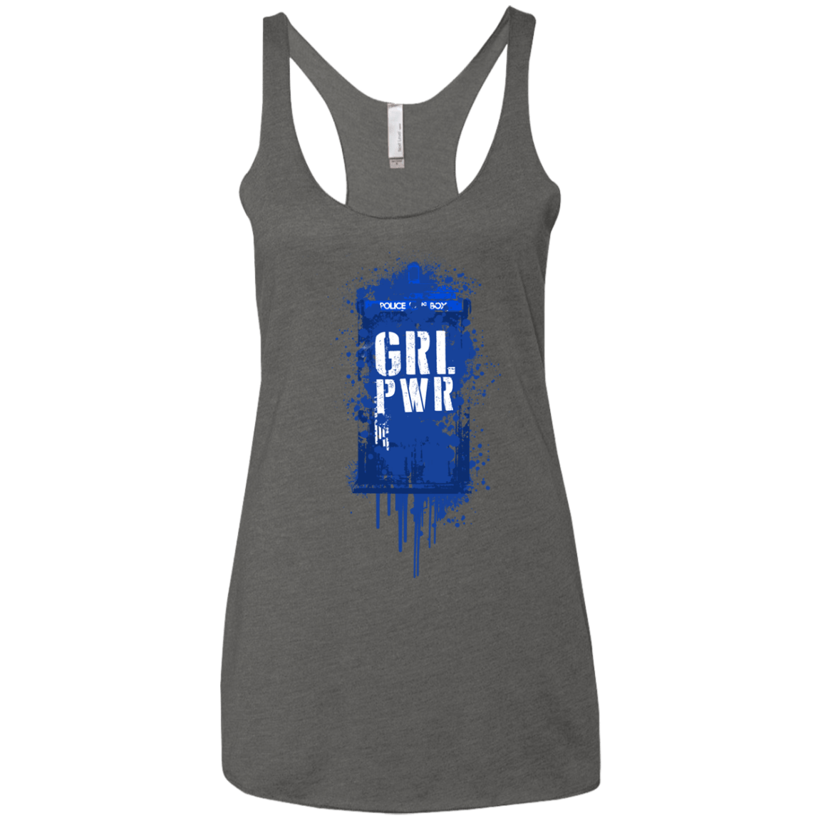 T-Shirts Premium Heather / X-Small Girl Power Women's Triblend Racerback Tank