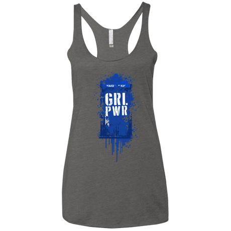 T-Shirts Premium Heather / X-Small Girl Power Women's Triblend Racerback Tank