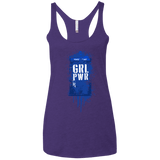 T-Shirts Purple Rush / X-Small Girl Power Women's Triblend Racerback Tank