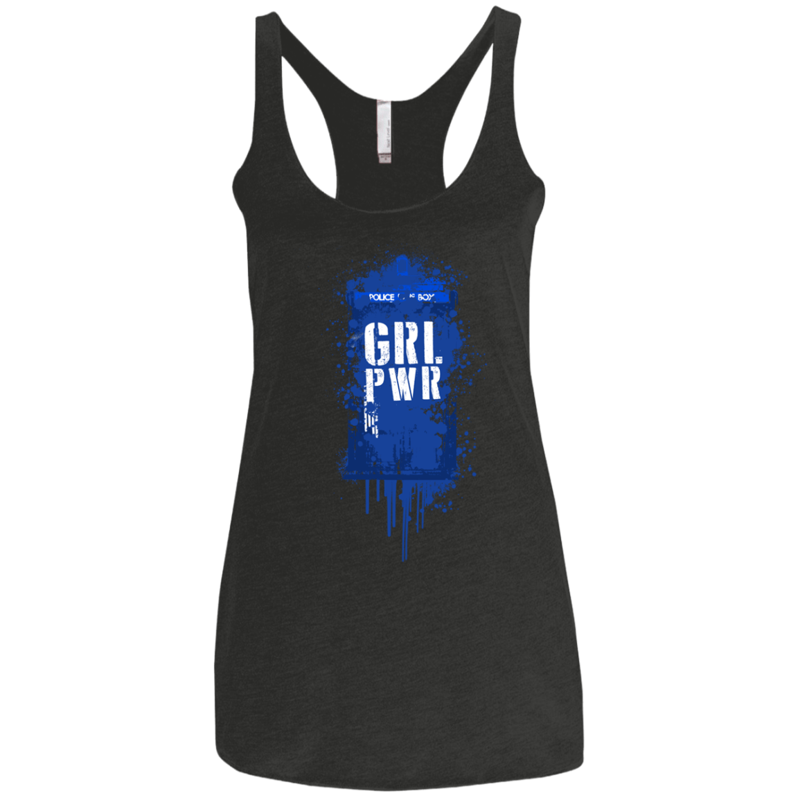 T-Shirts Vintage Black / X-Small Girl Power Women's Triblend Racerback Tank