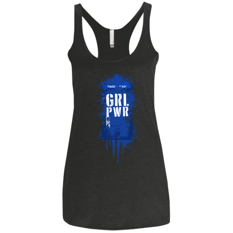 T-Shirts Vintage Black / X-Small Girl Power Women's Triblend Racerback Tank