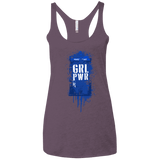 T-Shirts Vintage Purple / X-Small Girl Power Women's Triblend Racerback Tank