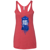 T-Shirts Vintage Red / X-Small Girl Power Women's Triblend Racerback Tank