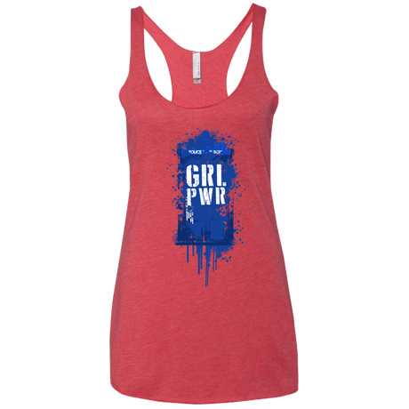 T-Shirts Vintage Red / X-Small Girl Power Women's Triblend Racerback Tank