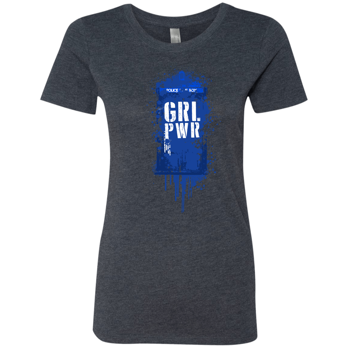 T-Shirts Vintage Navy / S Girl Power Women's Triblend T-Shirt