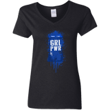 T-Shirts Black / S Girl Power Women's V-Neck T-Shirt