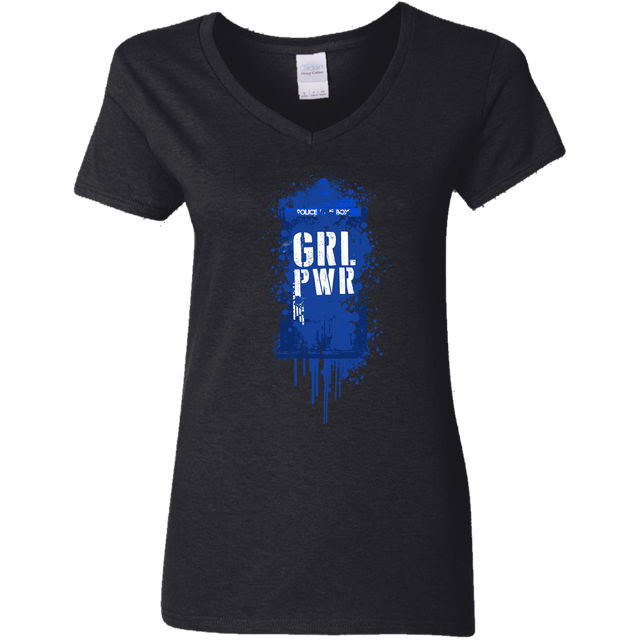 T-Shirts Black / S Girl Power Women's V-Neck T-Shirt