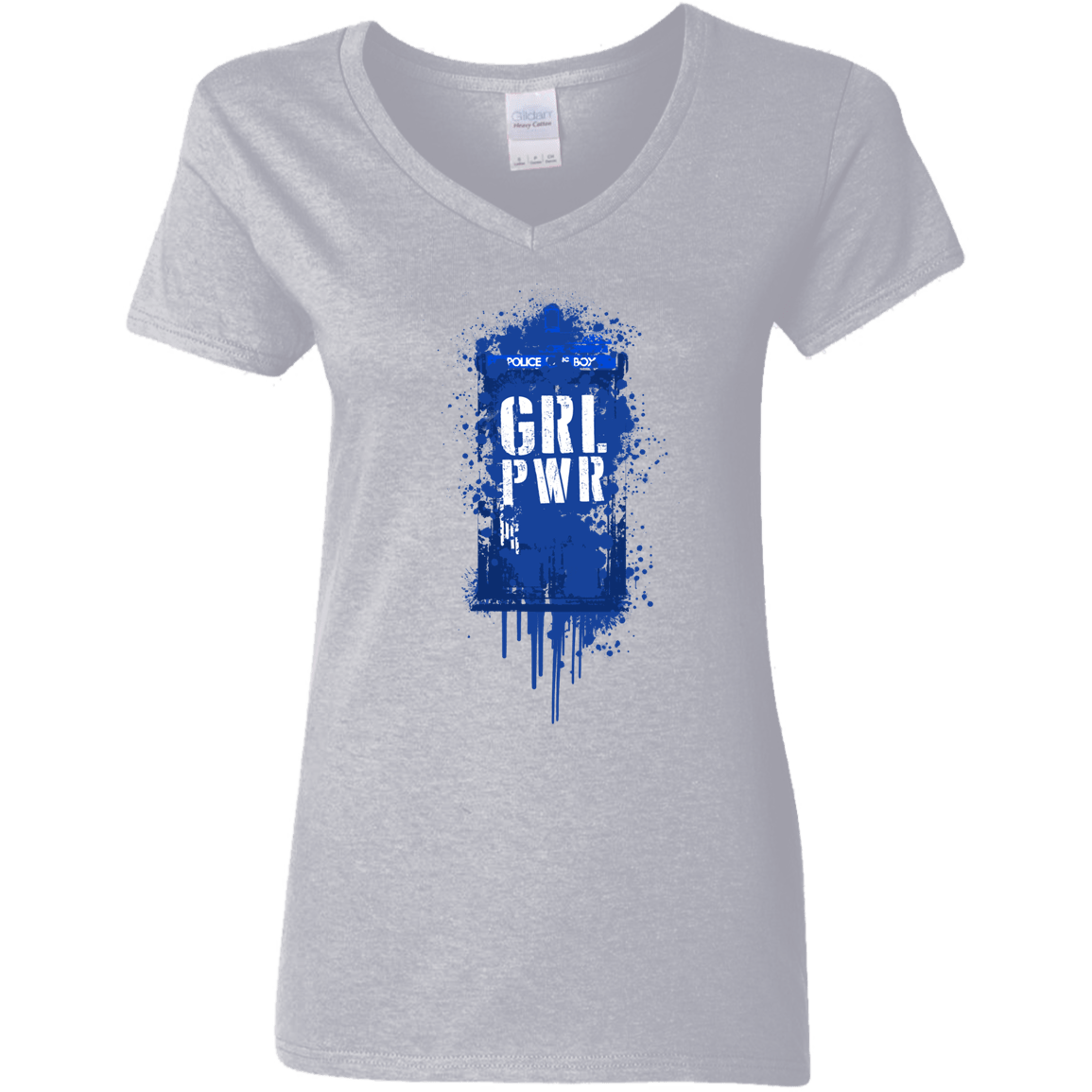 T-Shirts Sport Grey / S Girl Power Women's V-Neck T-Shirt