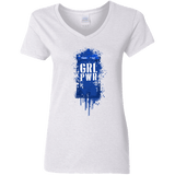 T-Shirts White / S Girl Power Women's V-Neck T-Shirt