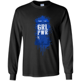 T-Shirts Black / YS Girl Power Youth Long Sleeve T-Shirt
