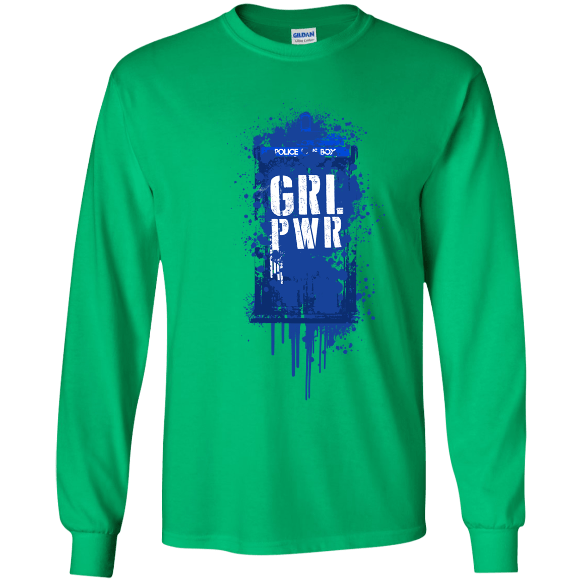 T-Shirts Irish Green / YS Girl Power Youth Long Sleeve T-Shirt