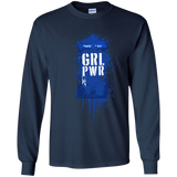 T-Shirts Navy / YS Girl Power Youth Long Sleeve T-Shirt
