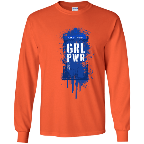 T-Shirts Orange / YS Girl Power Youth Long Sleeve T-Shirt